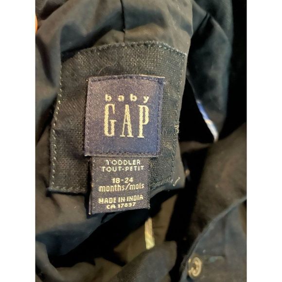 Baby Gap Navy Blue Linen Blend Blazer Sport Coat Sz 18/24M - Picture 13 of 13